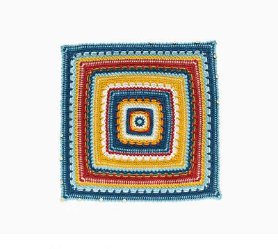 Mandala blanket crochet pattern, Classical Pillow Blanket DIY Crochet Material and Pattern