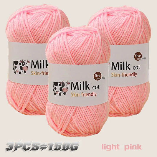 150g medium coarse milk yarn for handmade gift weaving - Annie Potter's Yarn Basket