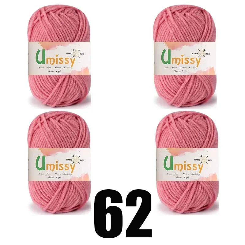 4pcs 25g Mini Yarn for Crocheting and Knitting - Annie Potter's Yarn Basket