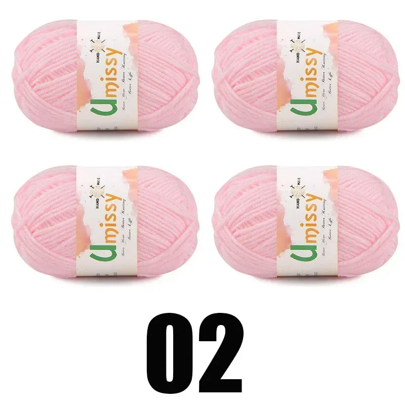 4pcs 25g Mini Yarn for Crocheting and Knitting - Annie Potter's Yarn Basket