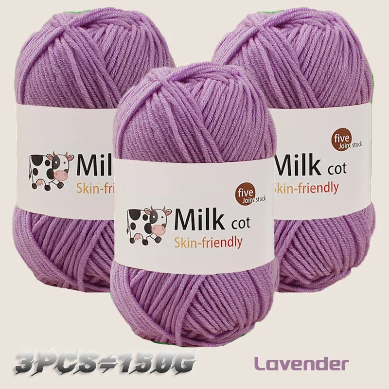 150g medium coarse milk yarn for handmade gift weaving - Annie Potter's Yarn Basket