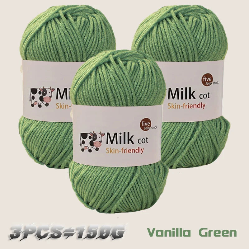 150g medium coarse milk yarn for handmade gift weaving - Annie Potter's Yarn Basket