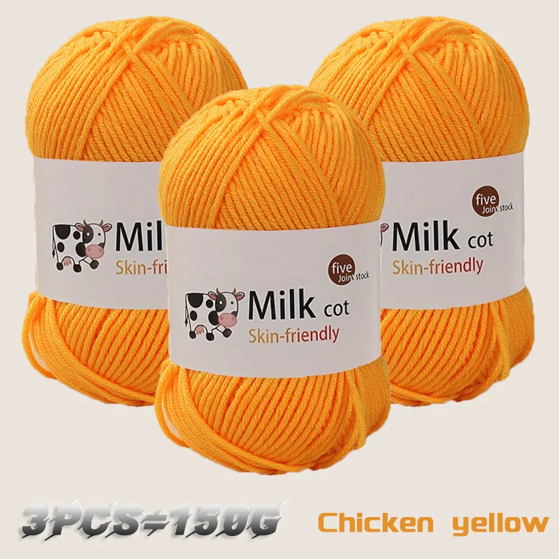 150g medium coarse milk yarn for handmade gift weaving - Annie Potter's Yarn Basket