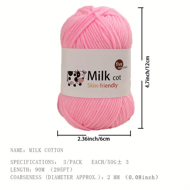 150g medium coarse milk yarn for handmade gift weaving - Annie Potter's Yarn Basket