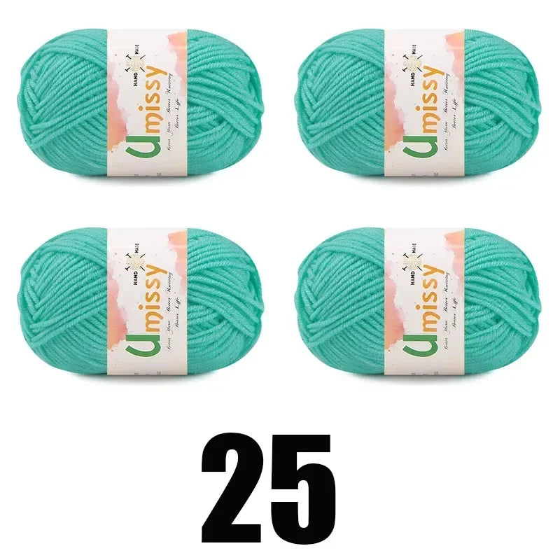 4pcs 25g Mini Yarn for Crocheting and Knitting - Annie Potter's Yarn Basket