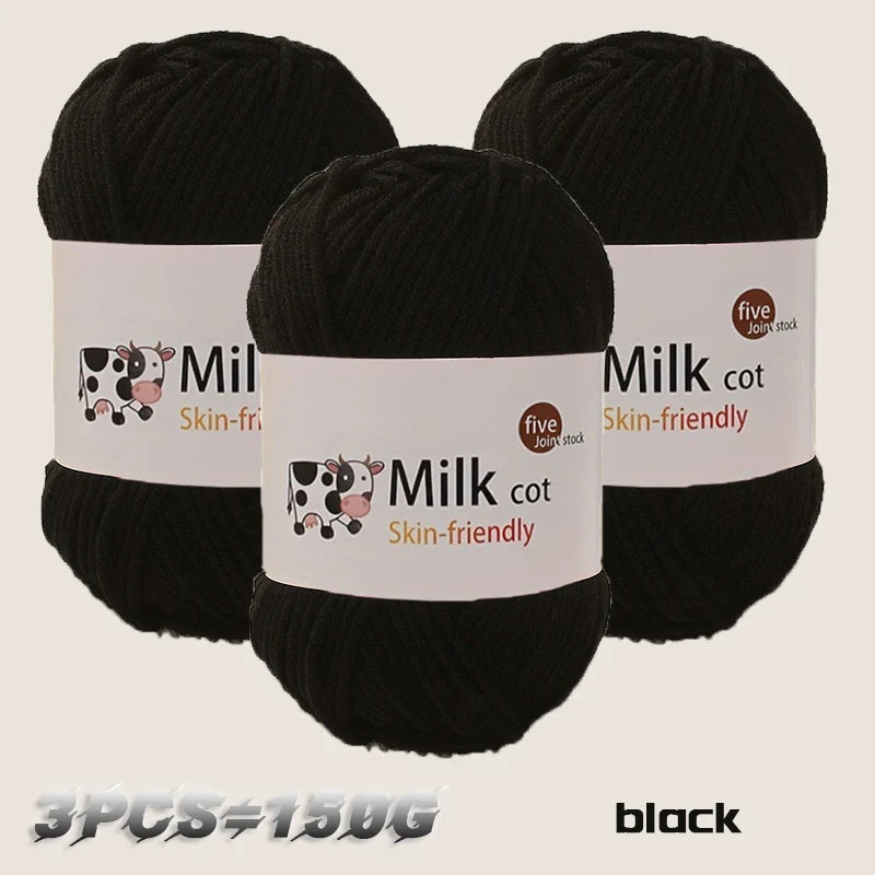 150g medium coarse milk yarn for handmade gift weaving - Annie Potter's Yarn Basket