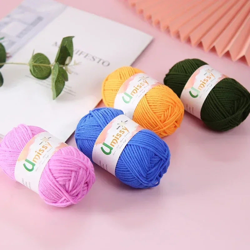 4pcs 25g Mini Yarn for Crocheting and Knitting - Annie Potter's Yarn Basket