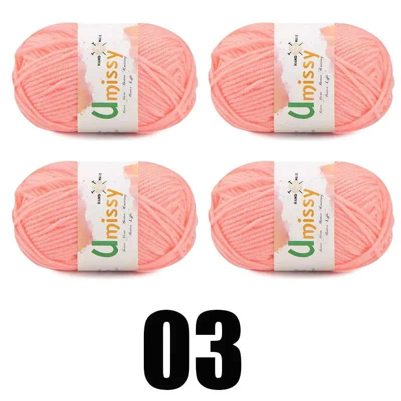 4pcs 25g Mini Yarn for Crocheting and Knitting - Annie Potter's Yarn Basket