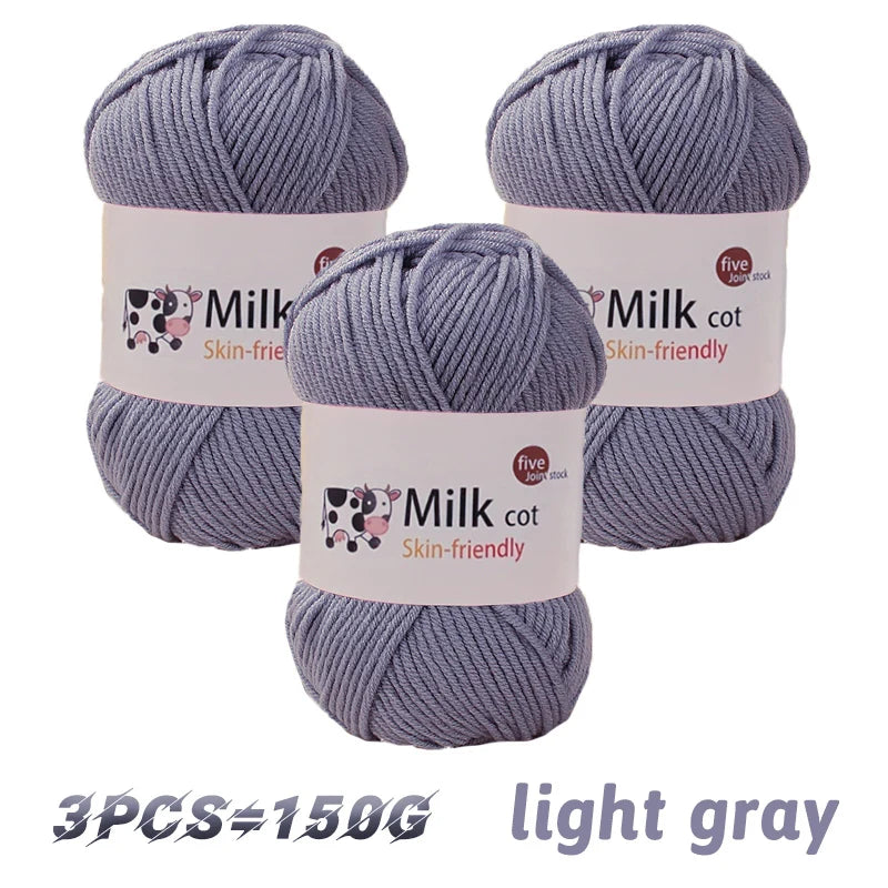 150g medium coarse milk yarn for handmade gift weaving - Annie Potter's Yarn Basket