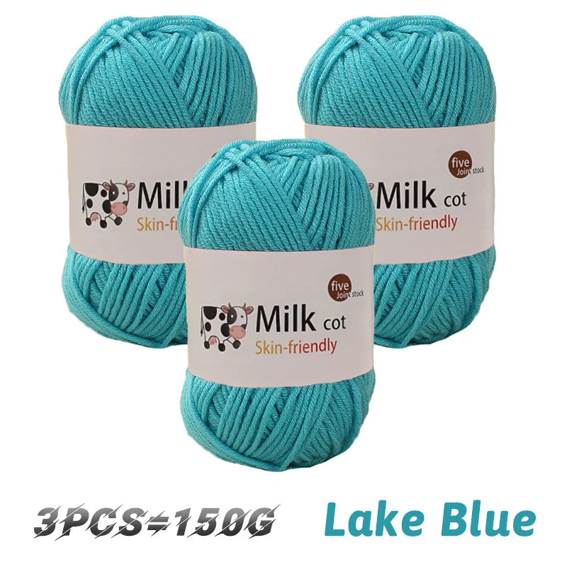 150g medium coarse milk yarn for handmade gift weaving - Annie Potter's Yarn Basket