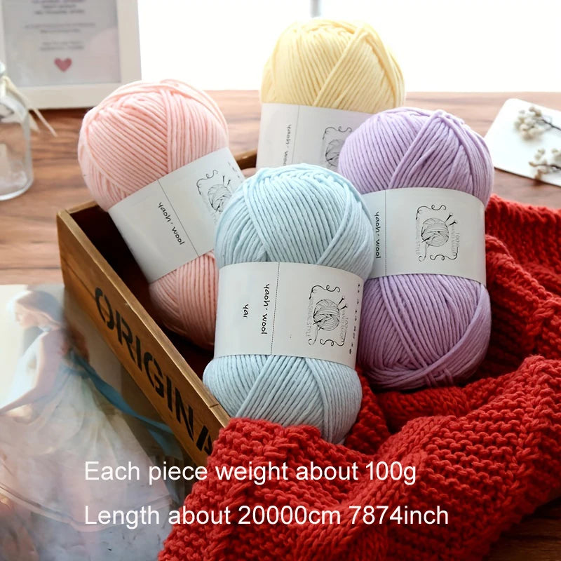 1Pc 100g Crocheting Acrylic Yarn, Yarn For hand knitting and Crocheting - Annie Potter's Yarn Basket