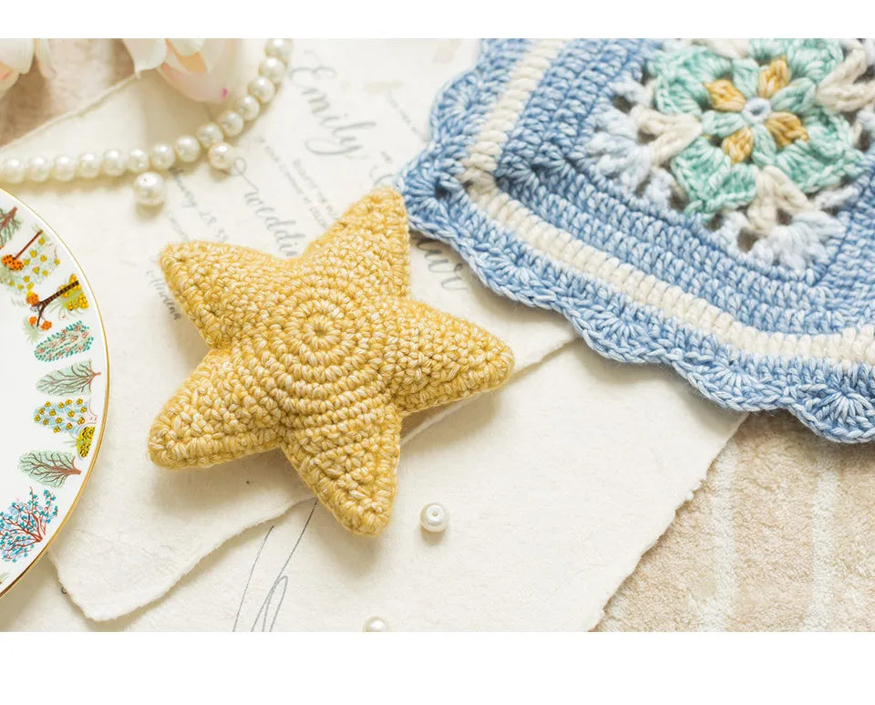 Mystic Stars Crochet Blanket Kit, Dream Star Moon Blanket Crochet Material and pattern