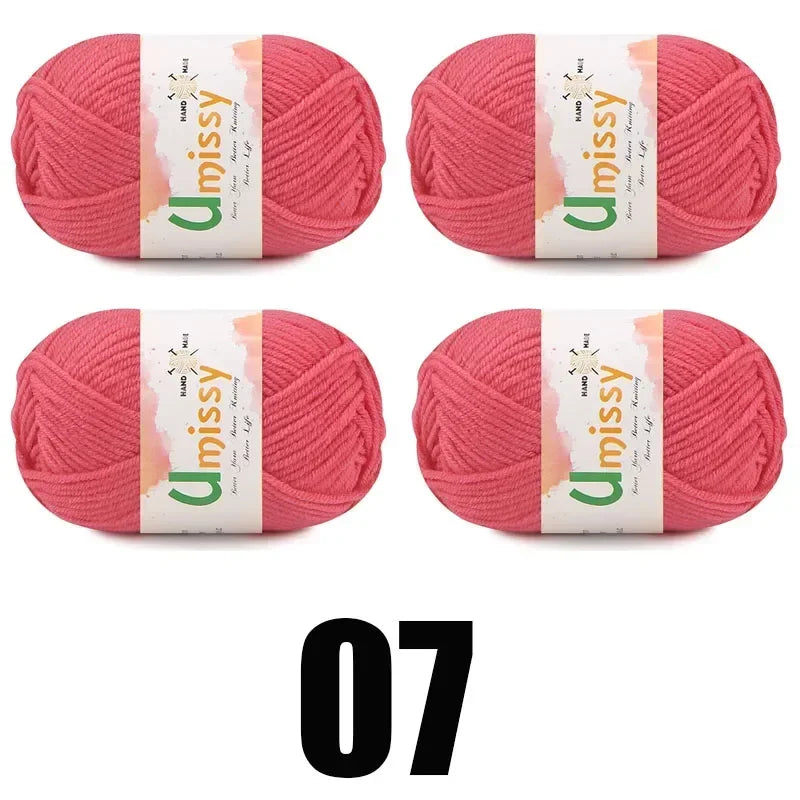 4pcs 25g Mini Yarn for Crocheting and Knitting - Annie Potter's Yarn Basket