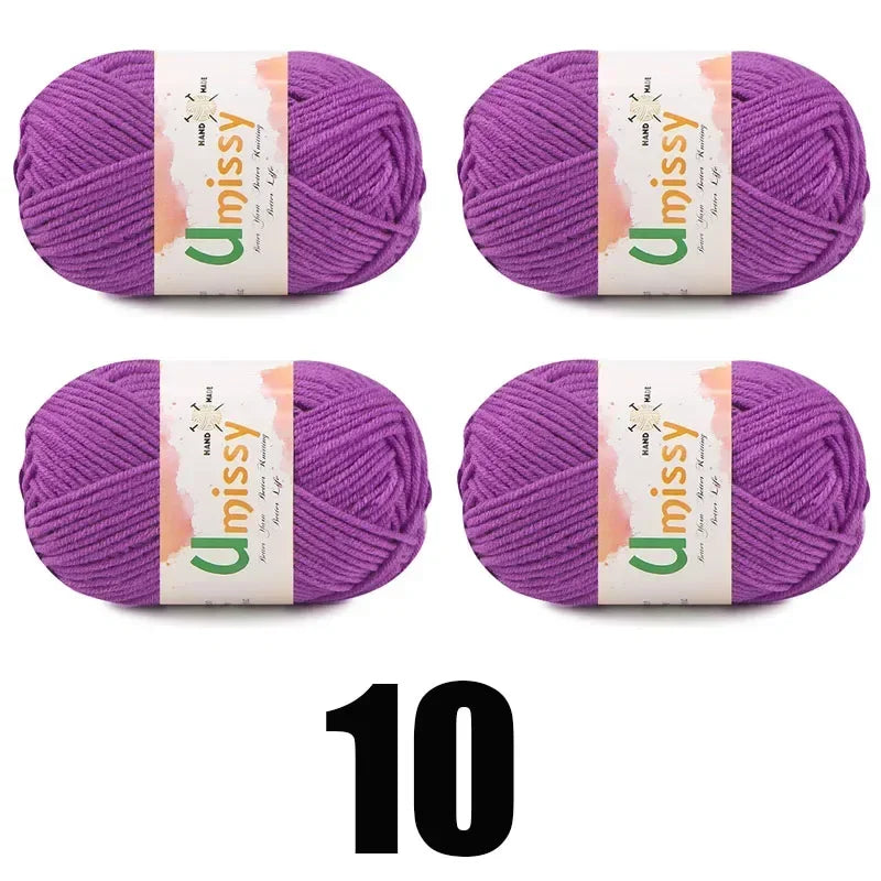 4pcs 25g Mini Yarn for Crocheting and Knitting - Annie Potter's Yarn Basket