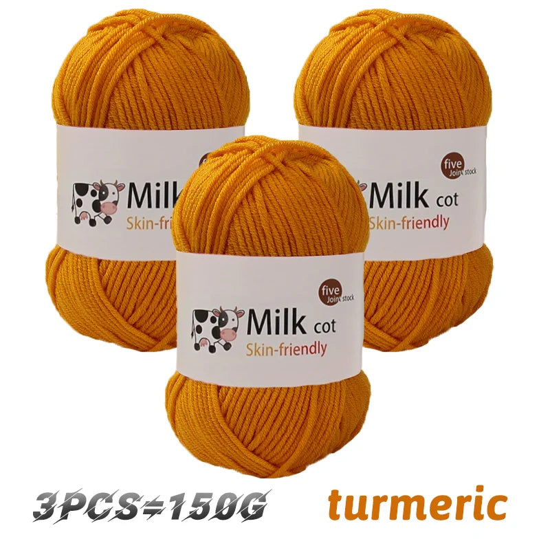 150g medium coarse milk yarn for handmade gift weaving - Annie Potter's Yarn Basket