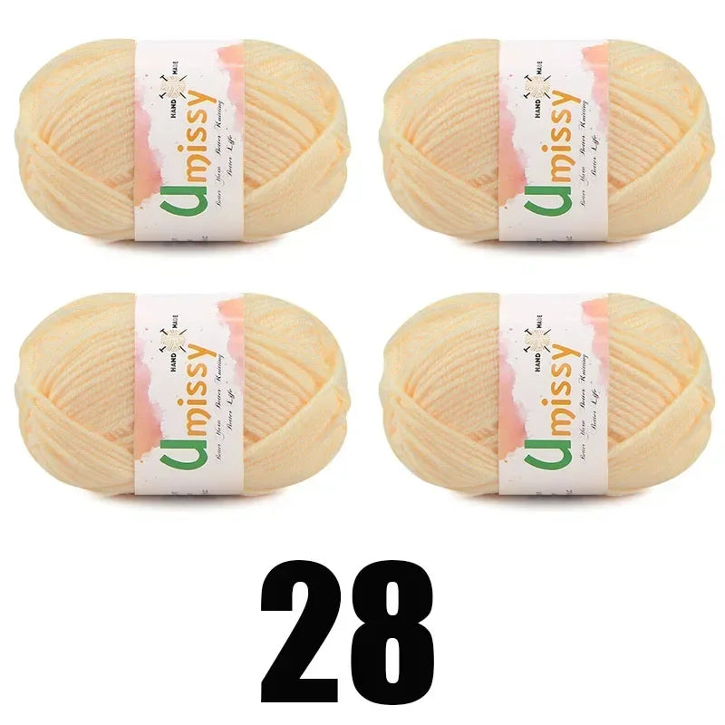 4pcs 25g Mini Yarn for Crocheting and Knitting - Annie Potter's Yarn Basket