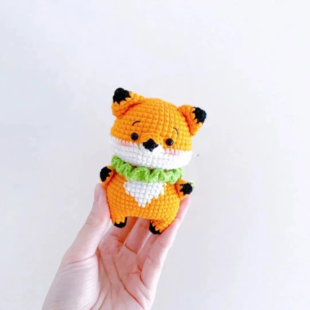 Crochet Animal Kit for Beginners, Cute Doll Keychain Pendant pattern and Materials