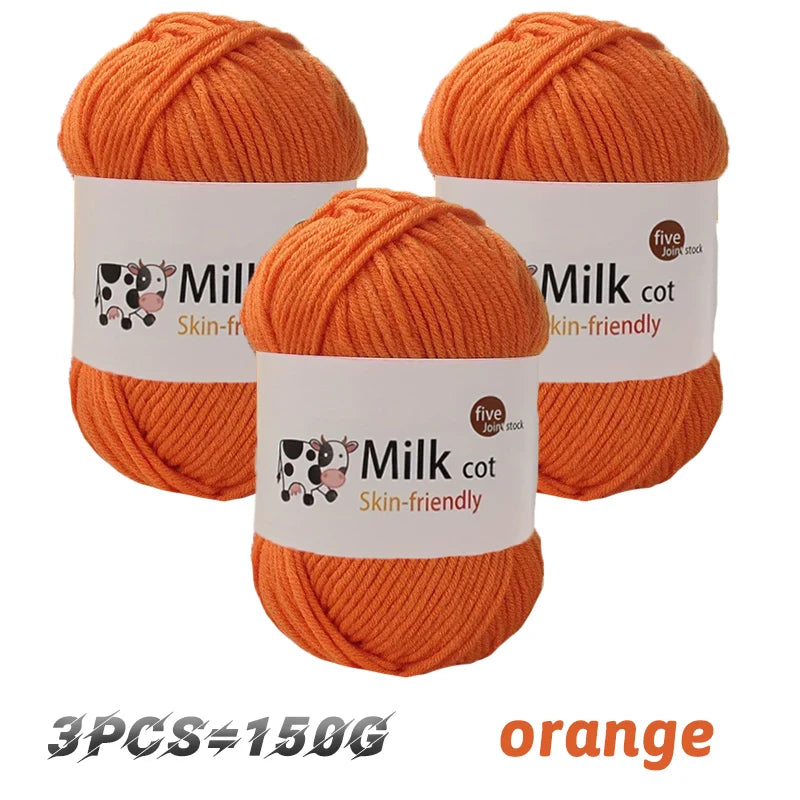 150g medium coarse milk yarn for handmade gift weaving - Annie Potter's Yarn Basket