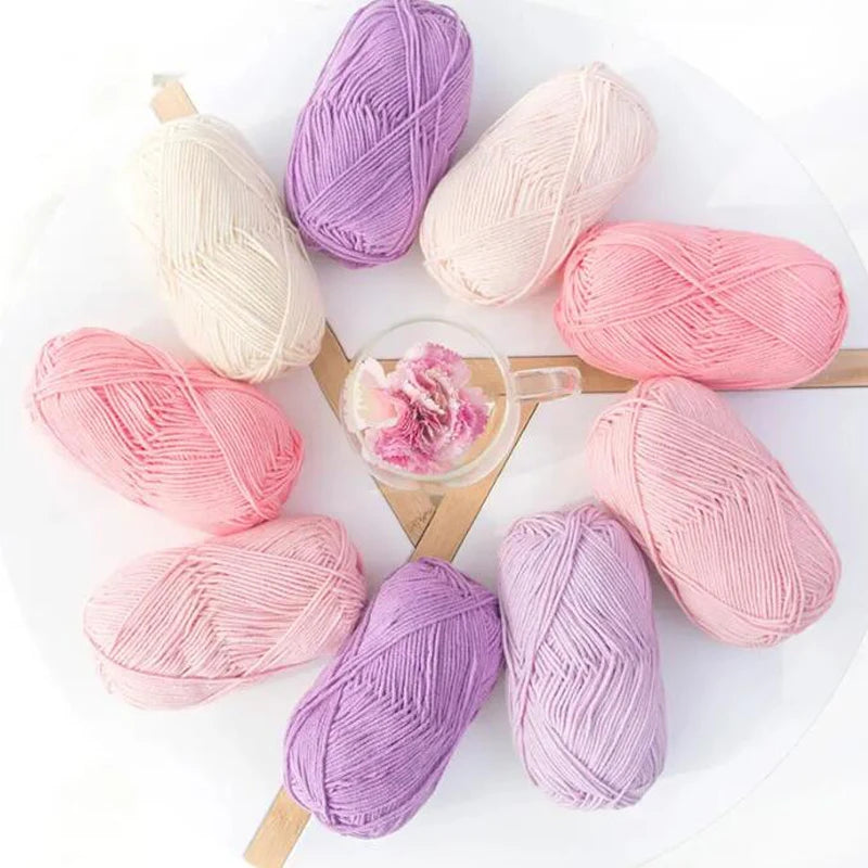 50g 4ply Milk Cotton Crochet Yarn, Yarn to knit and crochet - Annie Potter's Yarn Basket