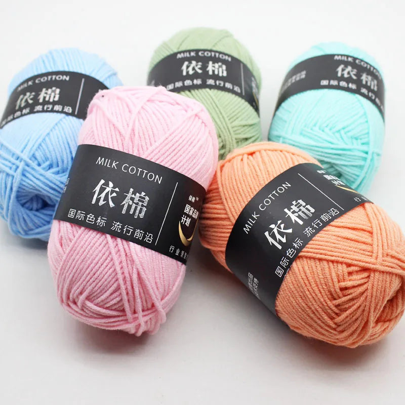 50g 4ply Milk Cotton Crochet Yarn, Yarn to knit and crochet - Annie Potter's Yarn Basket