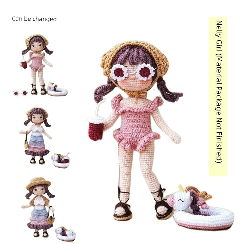 Crochet Doll Kit, 10 inch Adorable little Doll with pattern and Kit - Annie Potter's Yarn Basket