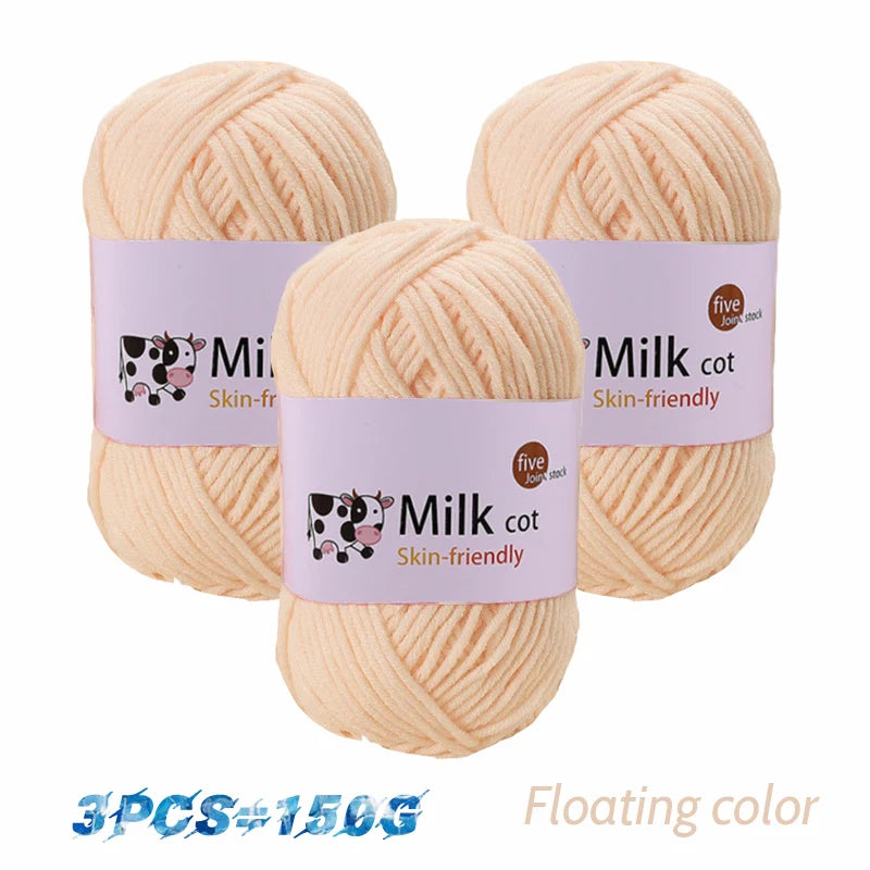 150g medium coarse milk yarn for handmade gift weaving - Annie Potter's Yarn Basket