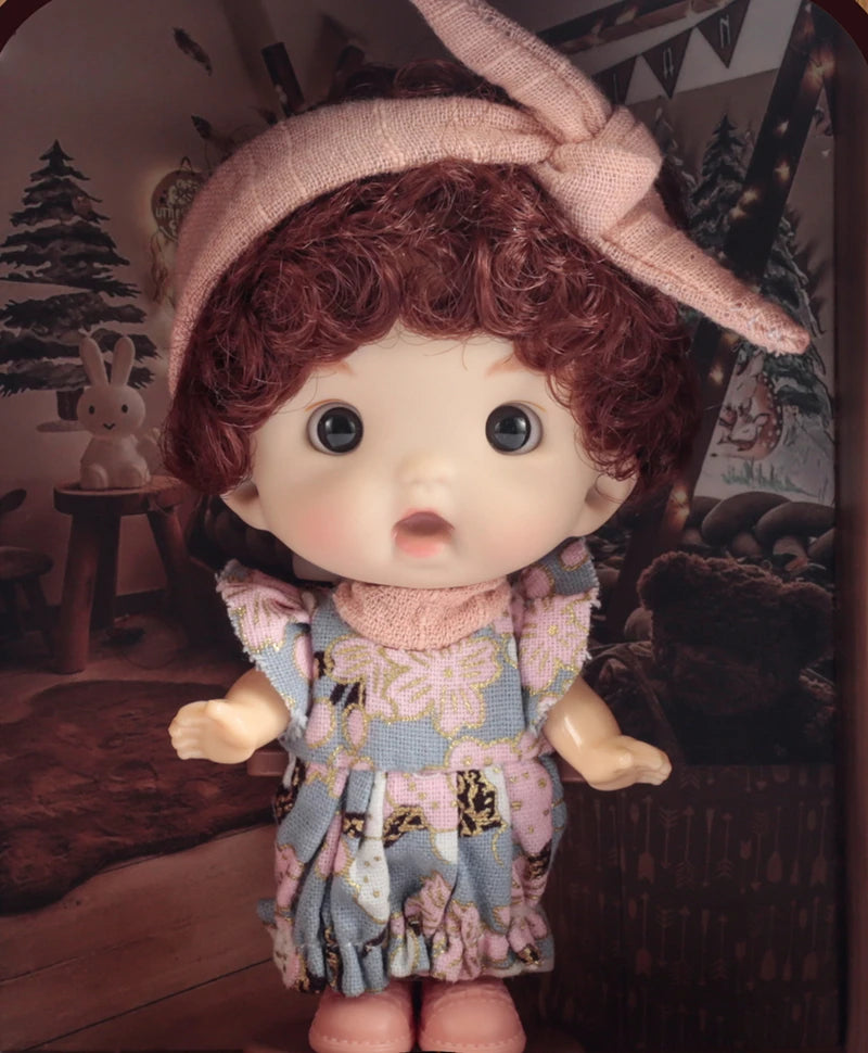 Adorable mini 4inch/10cm Doll 3D - Annie Potter's Yarn Basket