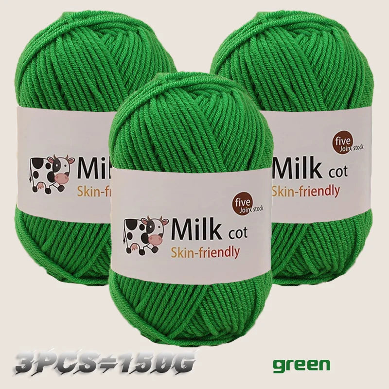 150g medium coarse milk yarn for handmade gift weaving - Annie Potter's Yarn Basket