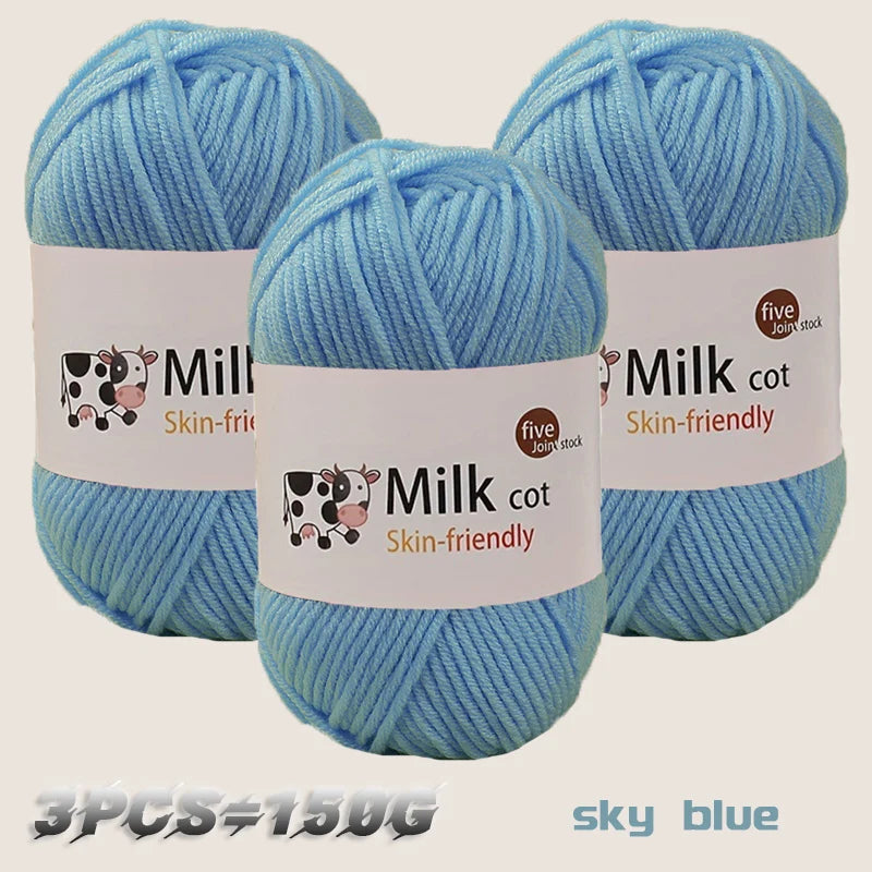 150g medium coarse milk yarn for handmade gift weaving - Annie Potter's Yarn Basket