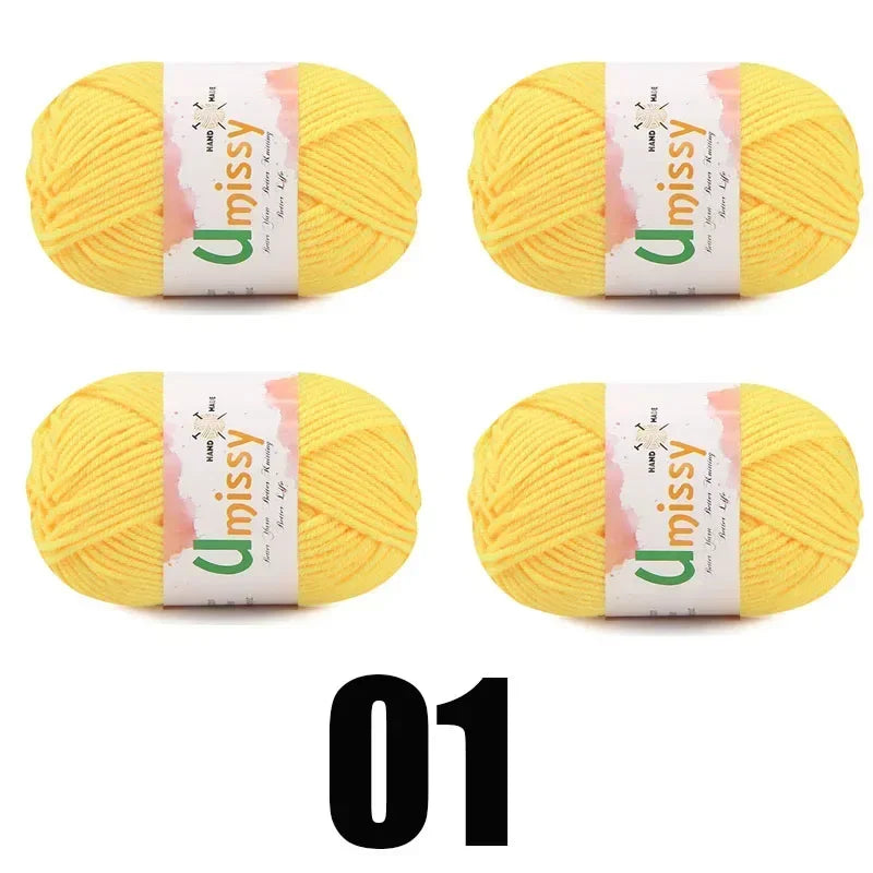 4pcs 25g Mini Yarn for Crocheting and Knitting - Annie Potter's Yarn Basket