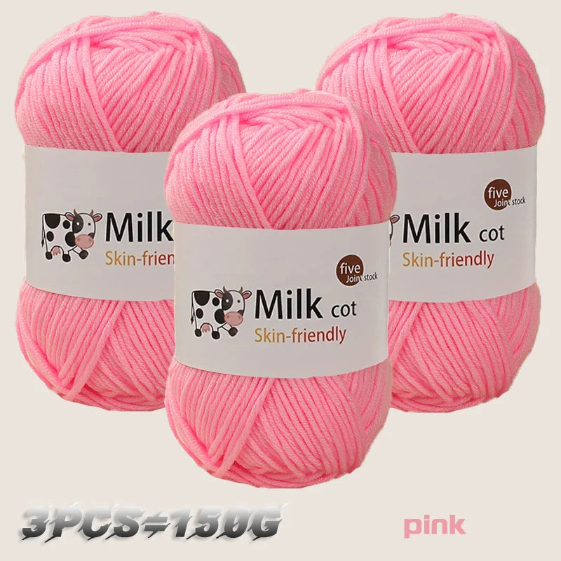 150g medium coarse milk yarn for handmade gift weaving - Annie Potter's Yarn Basket