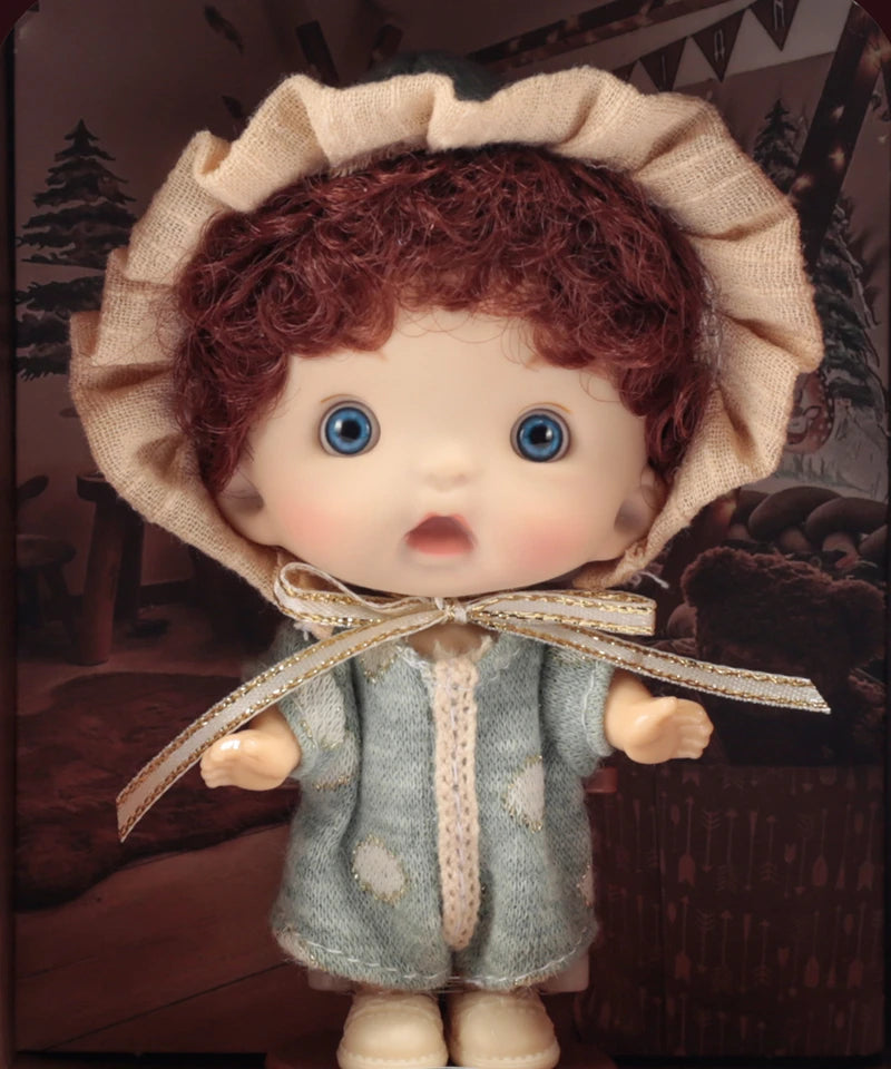 Adorable mini 4inch/10cm Doll 3D - Annie Potter's Yarn Basket