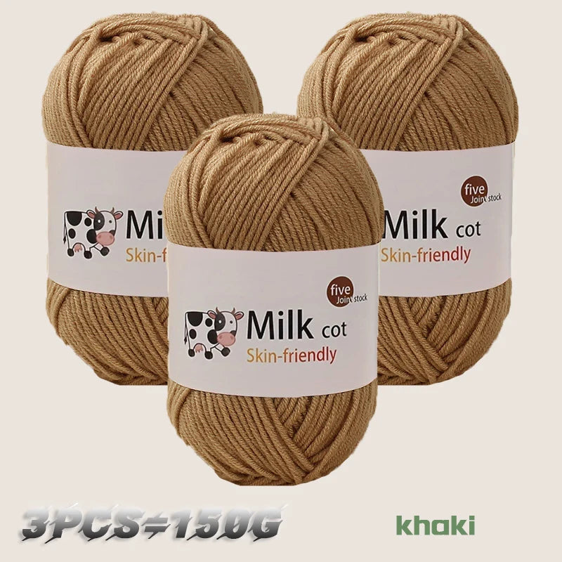 150g medium coarse milk yarn for handmade gift weaving - Annie Potter's Yarn Basket