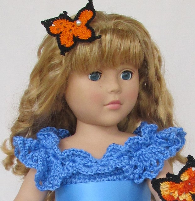 18 inch Doll Clothes Crochet Pattern, A Cinderella Dream, American Girl Crochet Dress Pattern,  Crochet Pattern PDF,- Annie Potter's Yarn Basket