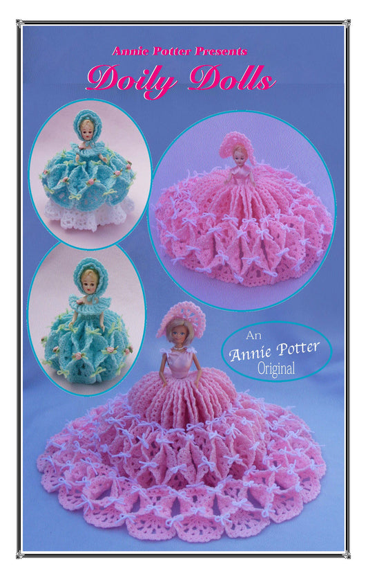 Doily Dolls" Crochet fashion doll dress - Annie Potter's Yarn Basket