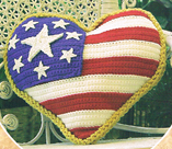 Crochet Heart Pillow Pattern, Crochet Flag Pillow pattern, Crochet Neck Pillow, PDF- Annie Potter's Yarn Basket