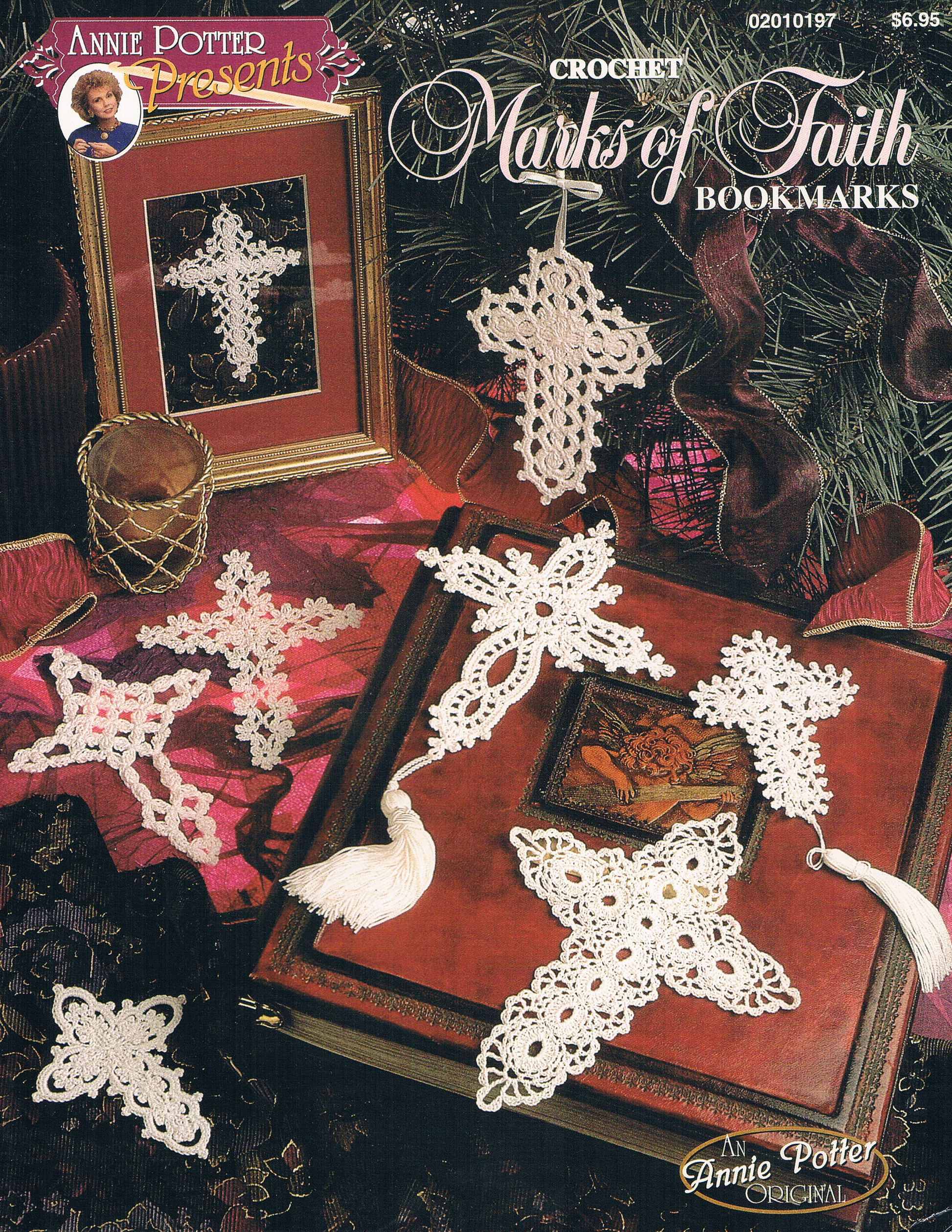 Lace Cross Bookmark Pattern, Marks of Faith, Crocheted Bookmark Crosses, PDF- Annie Potter's Yarn Basket
