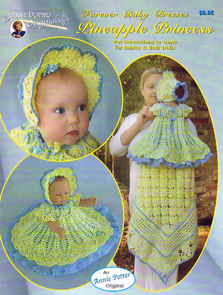 Pineapple Princess crochet Baby dress