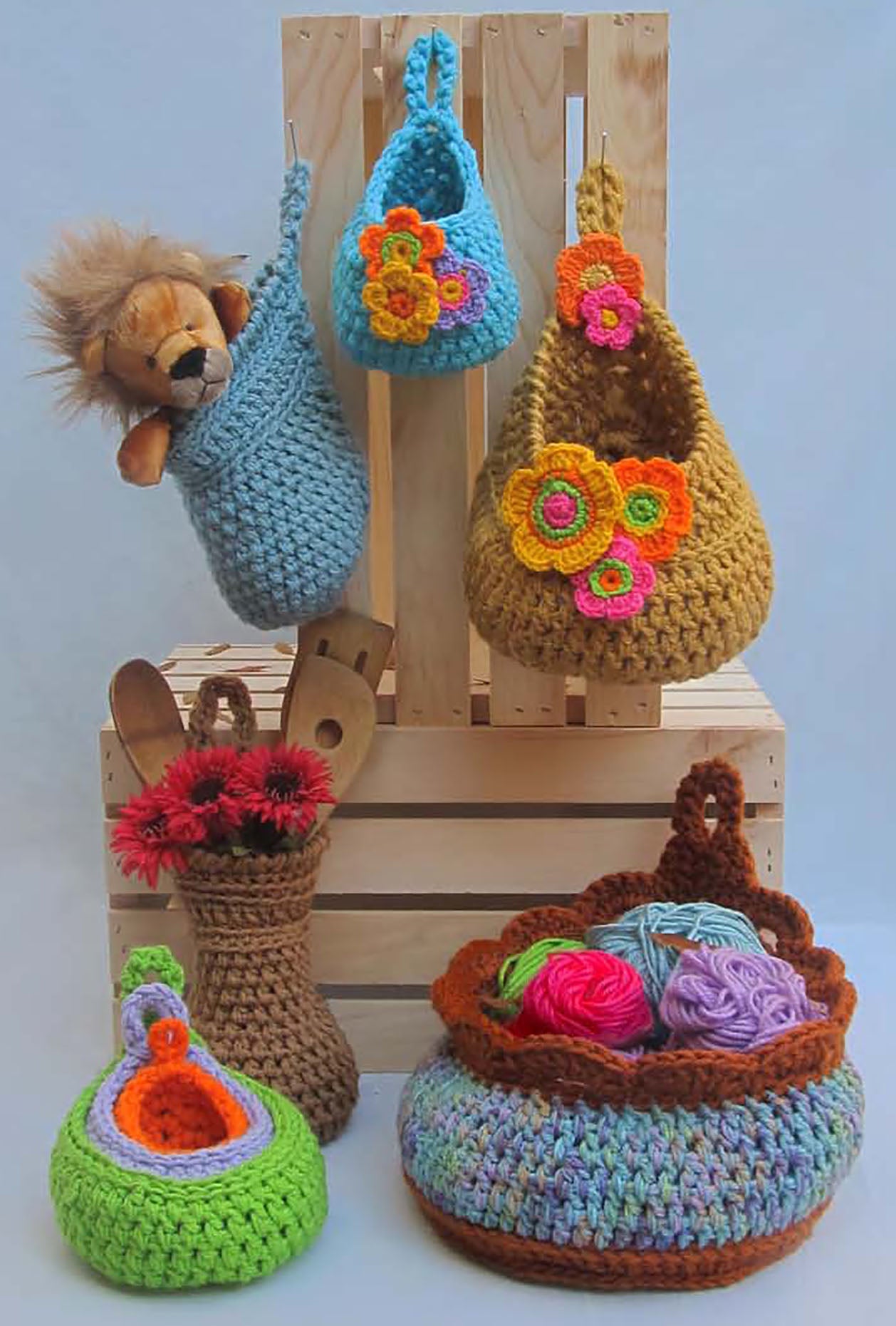 Teardrop Baskets - Annie Potter's Yarn Basket