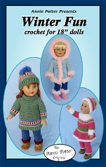 "Winter Fun" Crochet doll clothes pattern PDF - Annie Potter's Yarn Basket