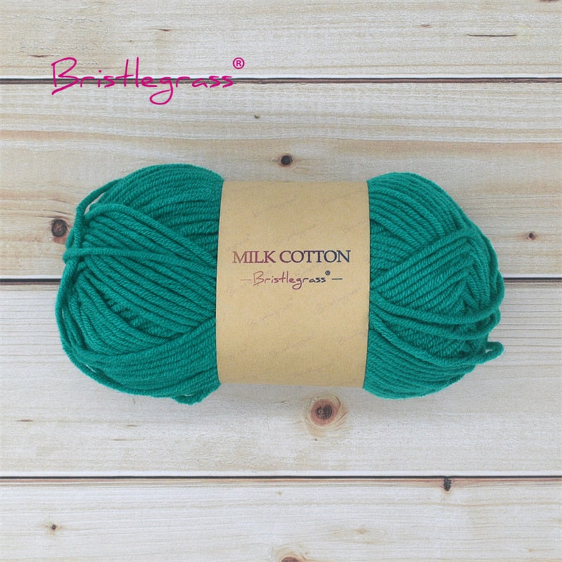 BRISTLEGRASS Acrylic Crochet Wool Yarn 50g Pom-poms - Annie Potter's Yarn Basket