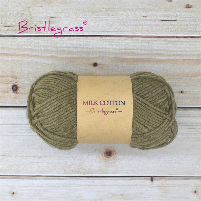 BRISTLEGRASS Acrylic Crochet Wool Yarn 50g Pom-poms - Annie Potter's Yarn Basket