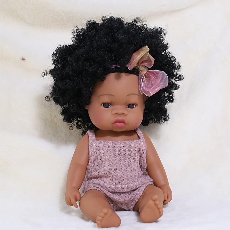 14 inch American Reborn Dark Baby Doll - Annie Potter's Yarn Basket