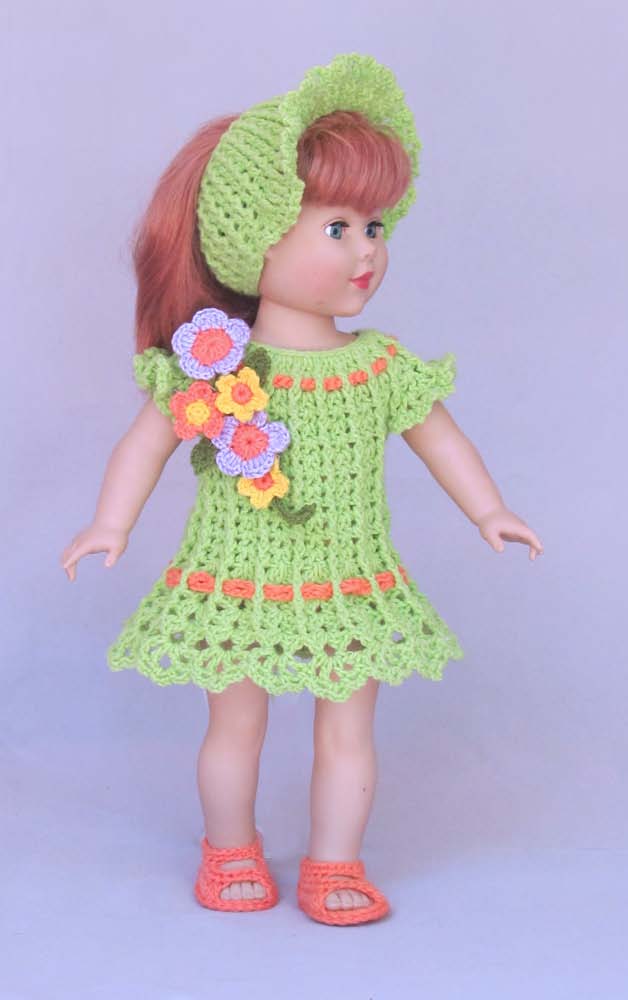 Crochet Doll Dress pattern, Simple Dresses PDF - Annie Potter's Yarn Basket