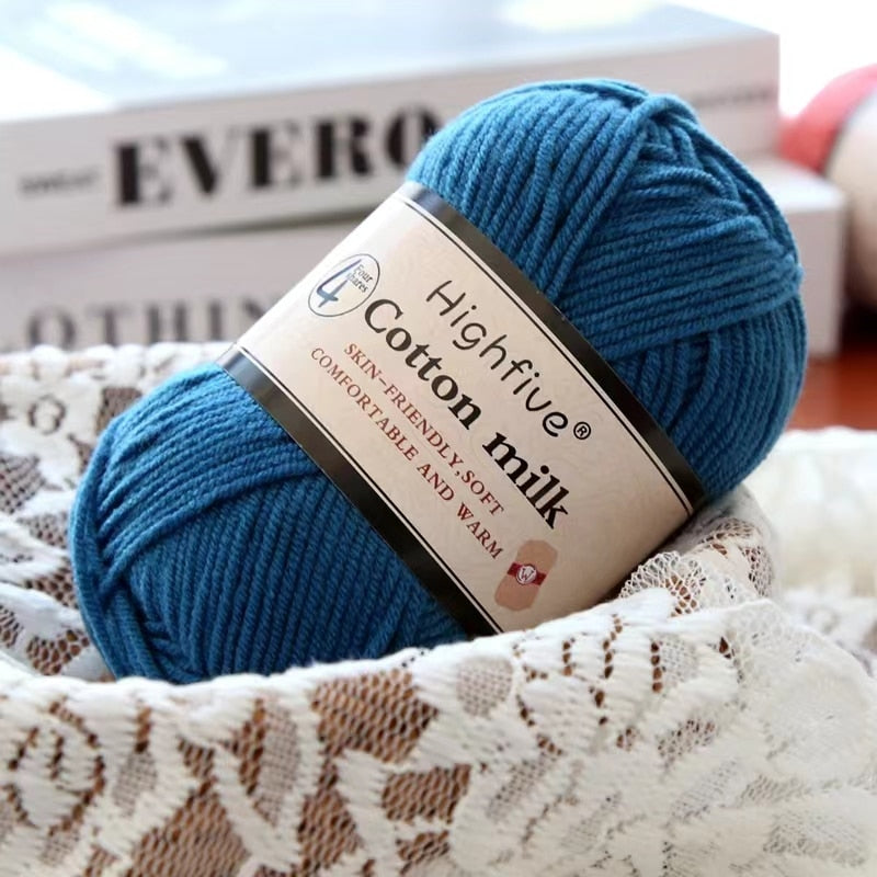 5pcs Cotton 4 ply crochet and kinitting yarn - Annie Potter's Yarn Basket