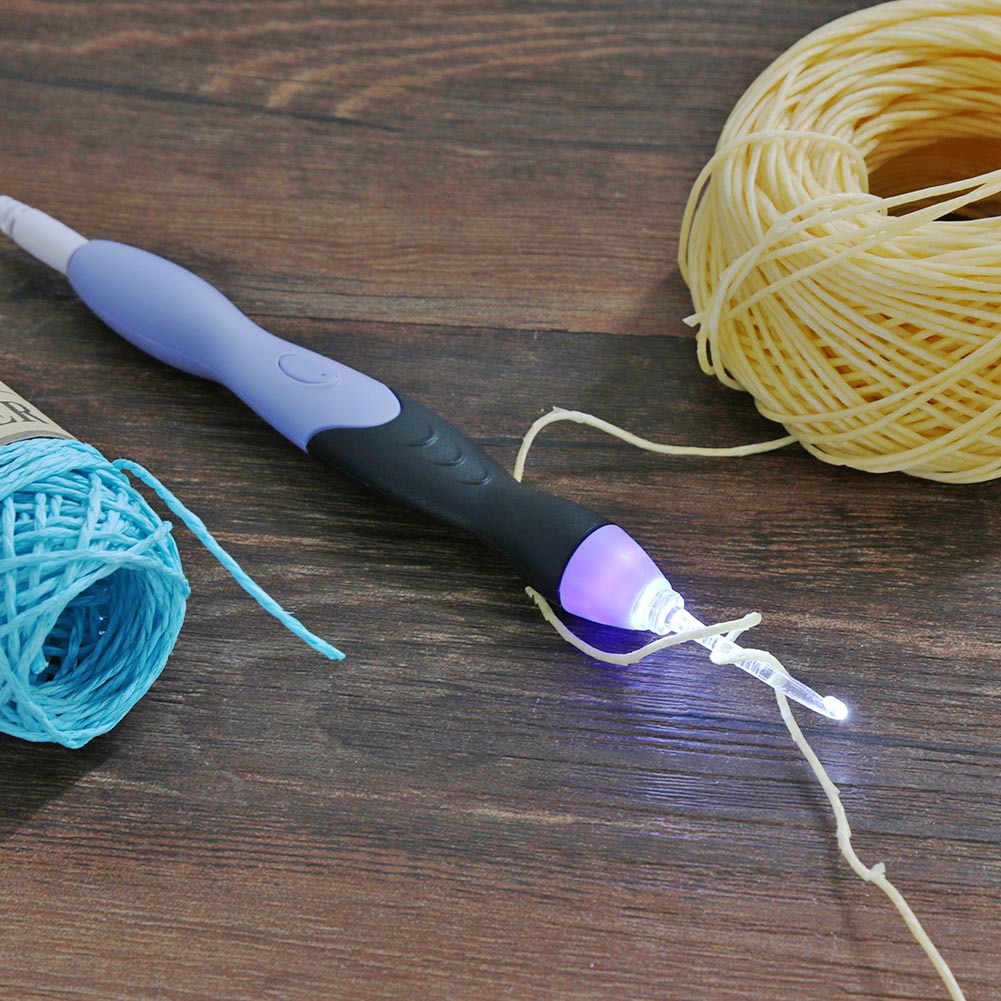 9 in 1 USB Light Up Crochet Hooks - Annie Potter's Yarn Basket