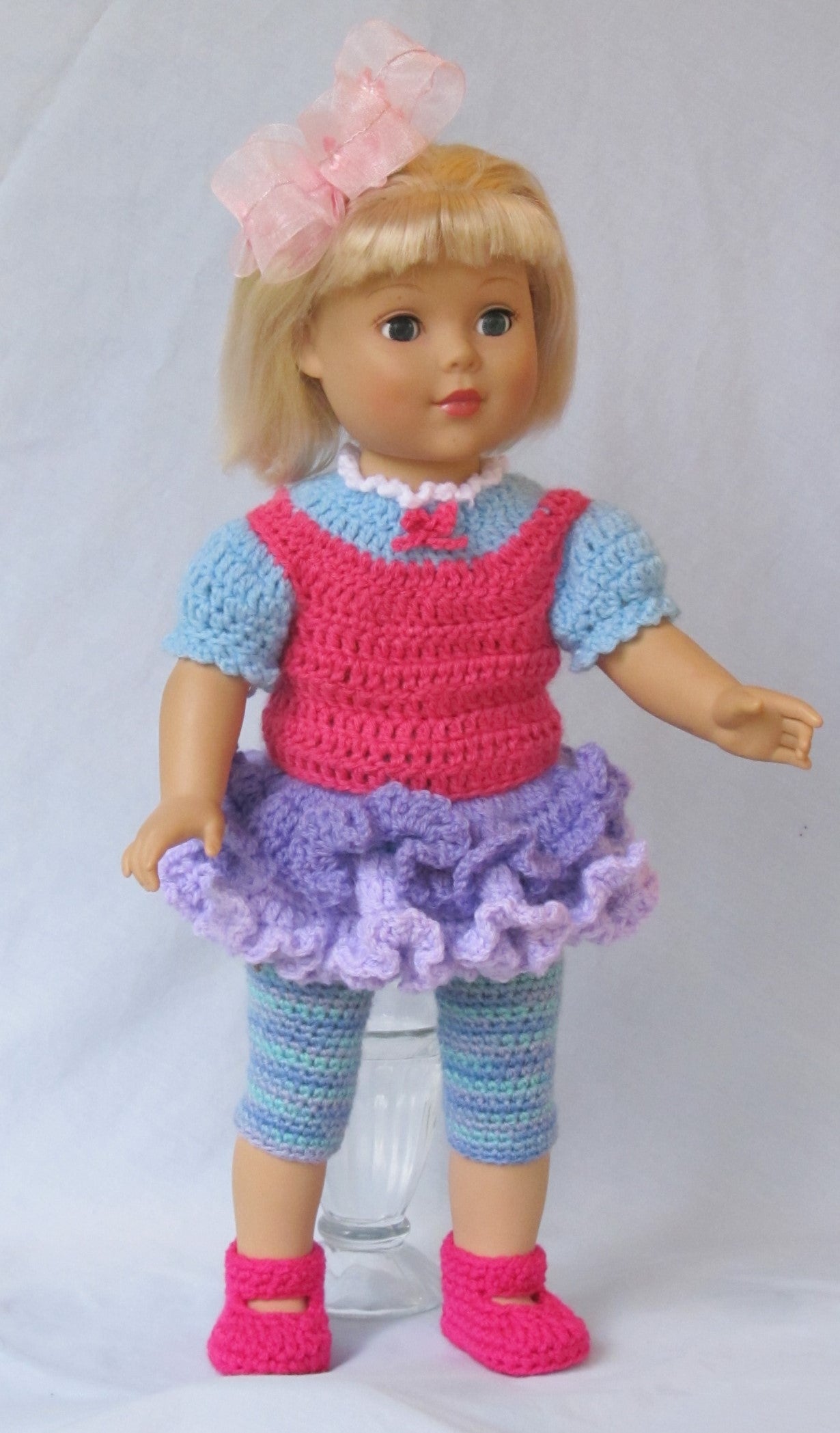 "Trendy Tweens" Crochet doll clothes pattern PDF - Annie Potter's Yarn Basket